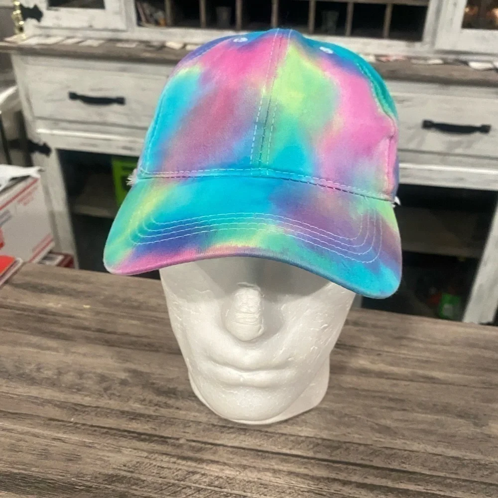 Youth Kids Tie Dye Colorful Hat